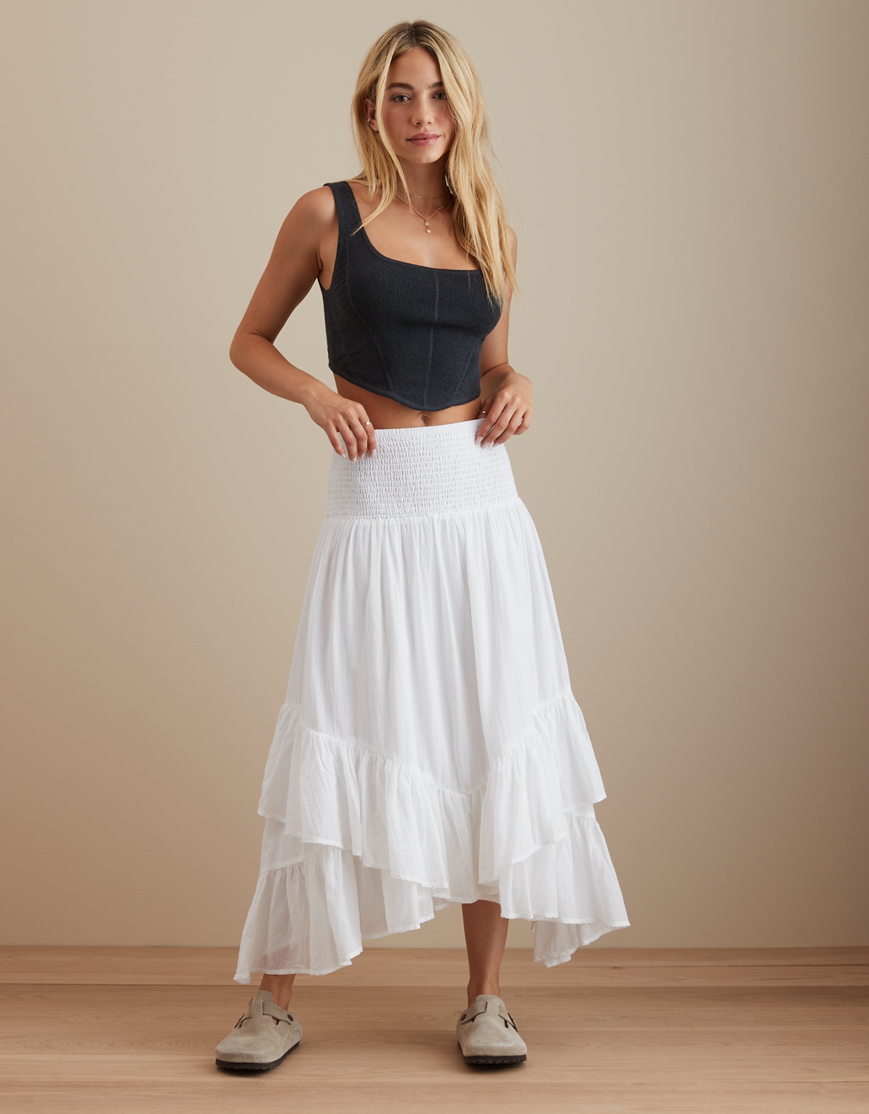 American eagle on sale high low skirt