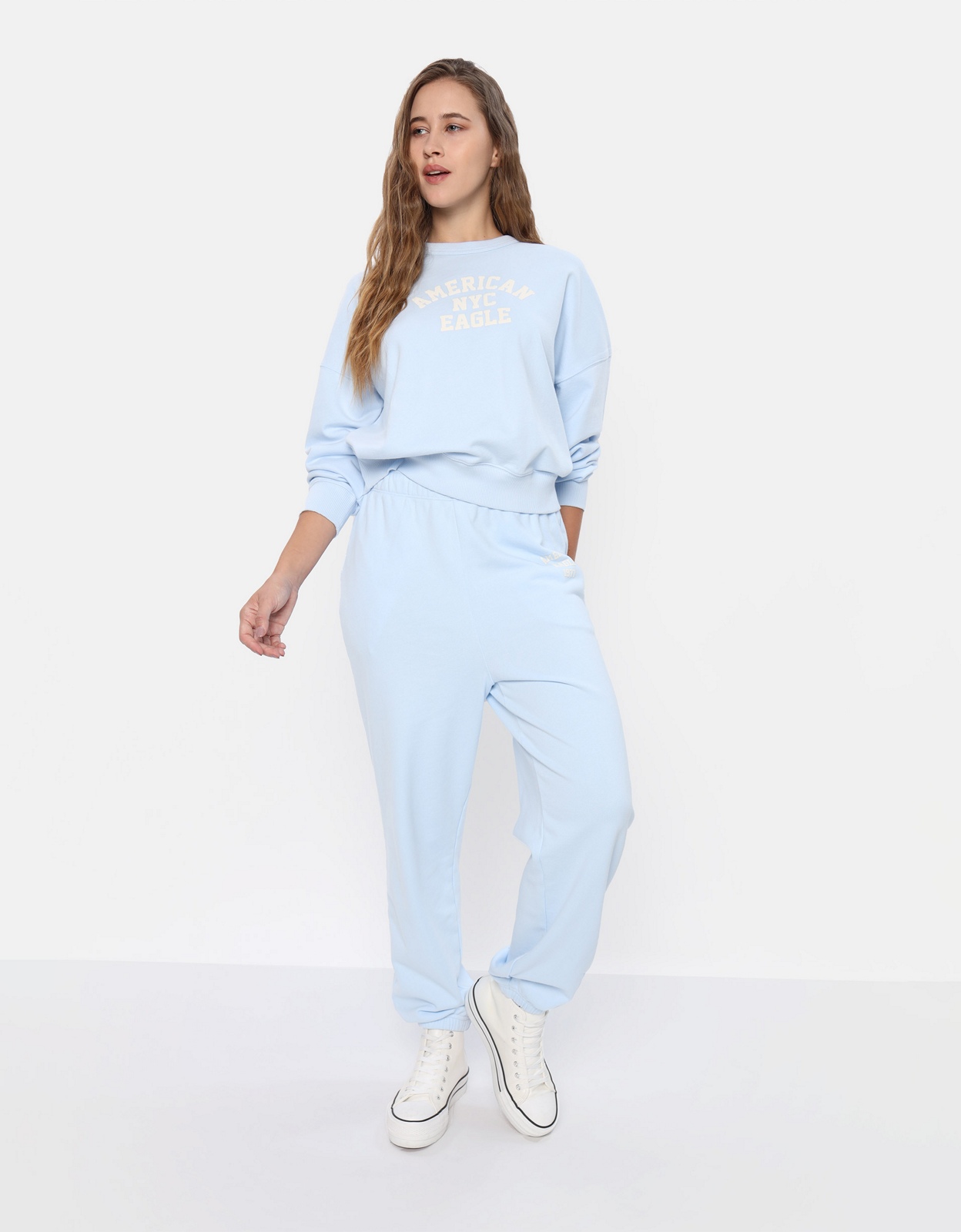 Ae forever fleece slim boyfriend jogger cheap