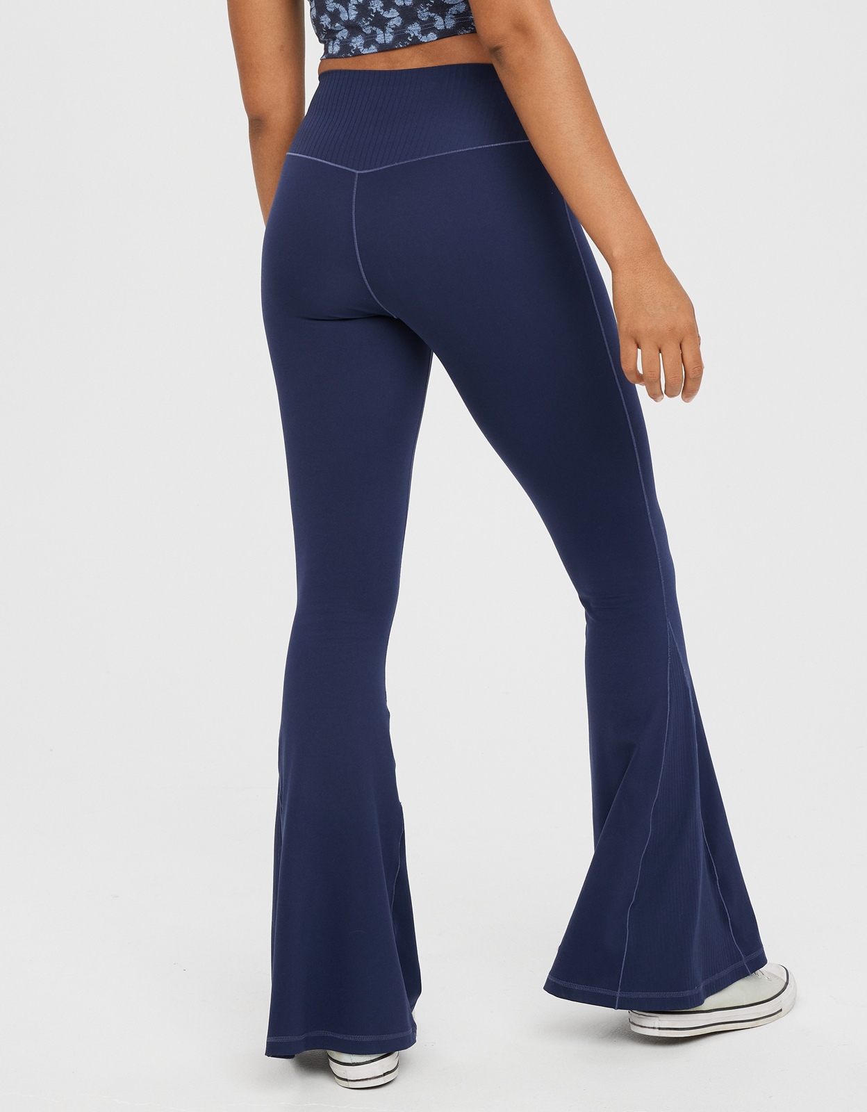 aerie aerie OFFLINE By Aerie Real Me High Waisted Crossover Flare Legging  54.95