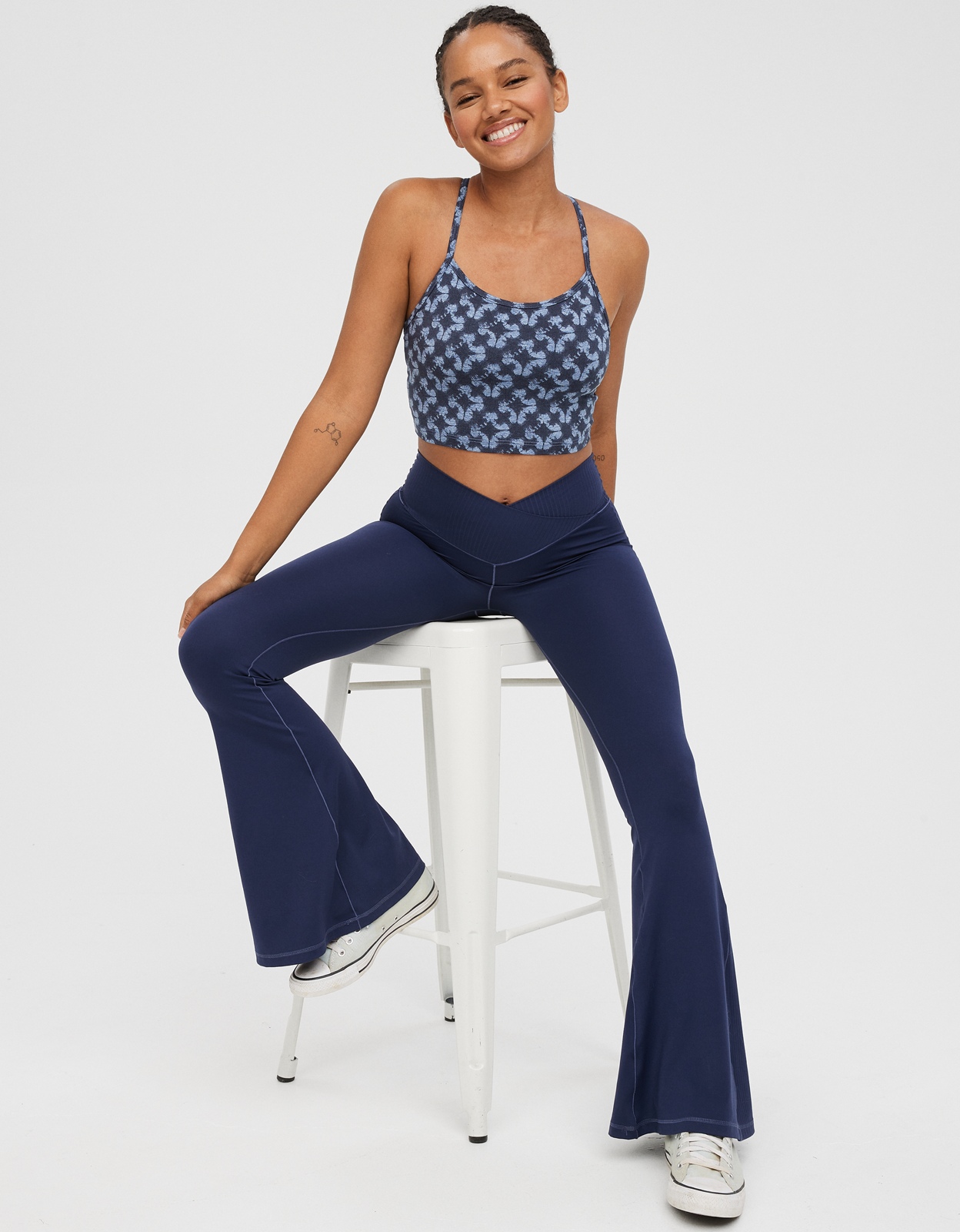 OFFLINE By Aerie Real Me High Waisted Crossover Flare Legging