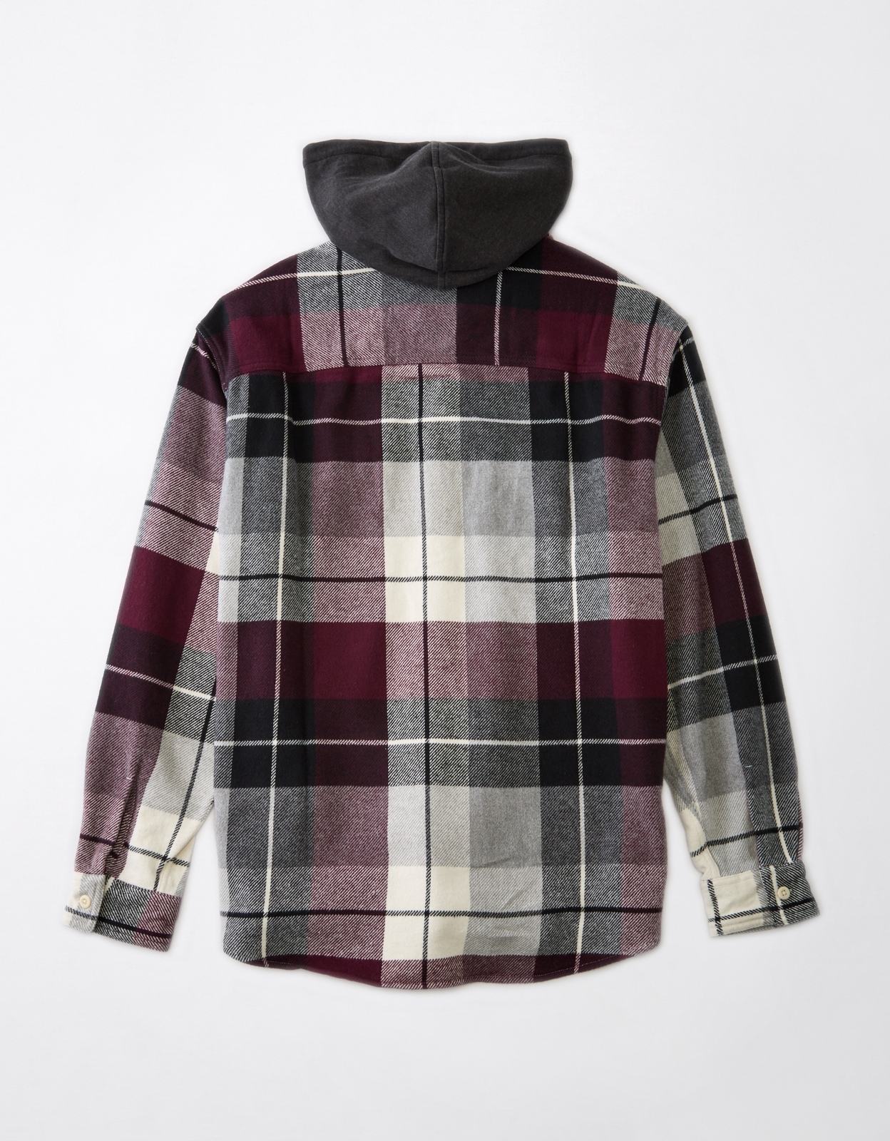American eagle men's hooded flannel hotsell