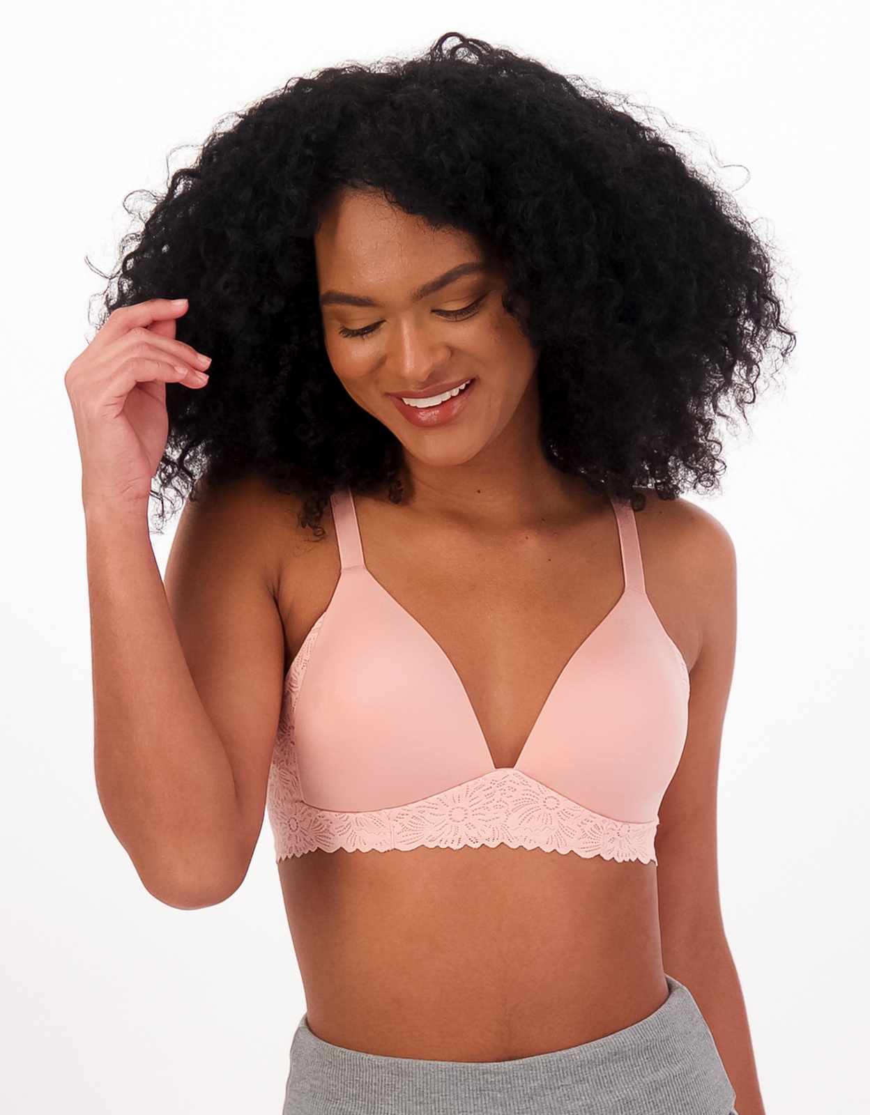 Shop Aerie Real Sunnie Wireless Lightly Lined Lace Trim Bra online