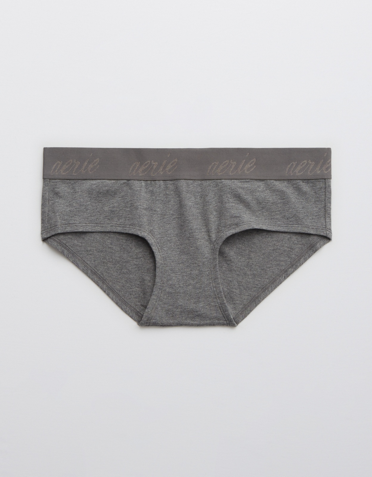 Aerie seamless modal cotton rib boybrief in black