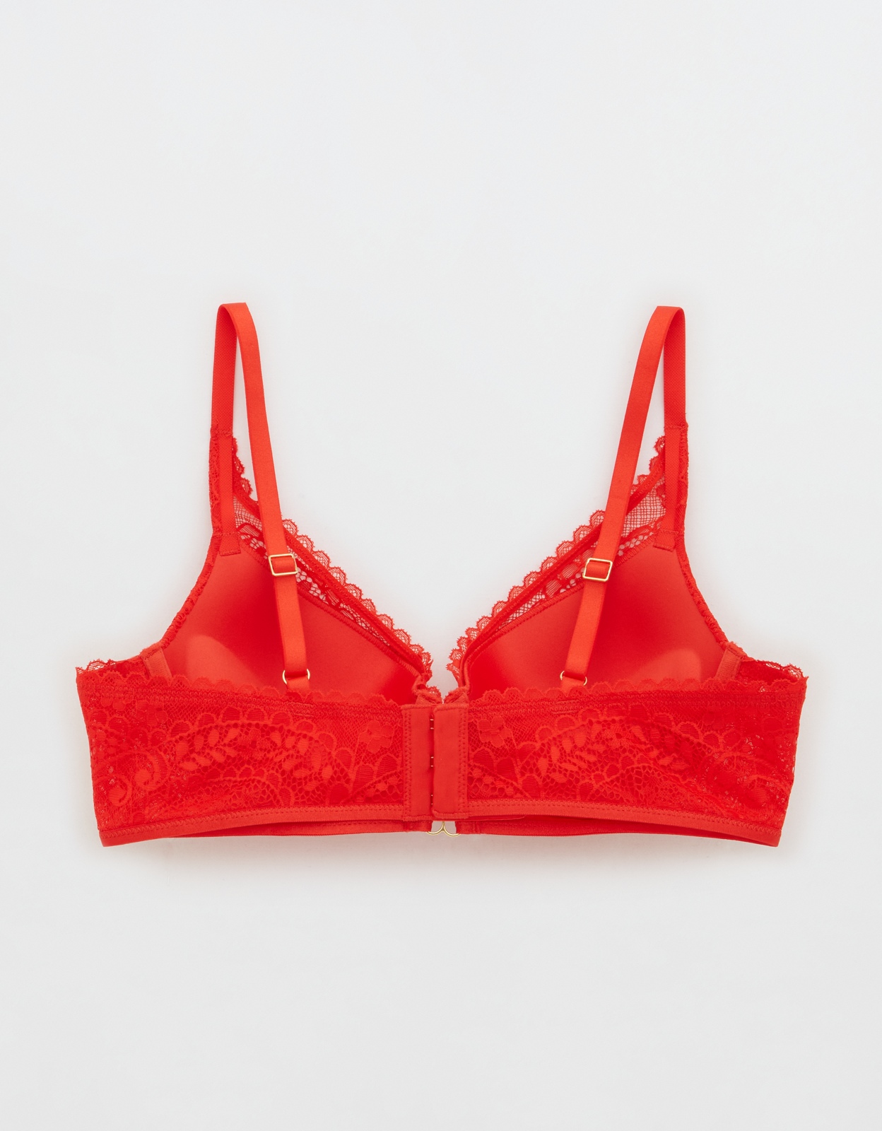 Shop Aerie Real Power Plunge Push Up Paisley Lace Bra online