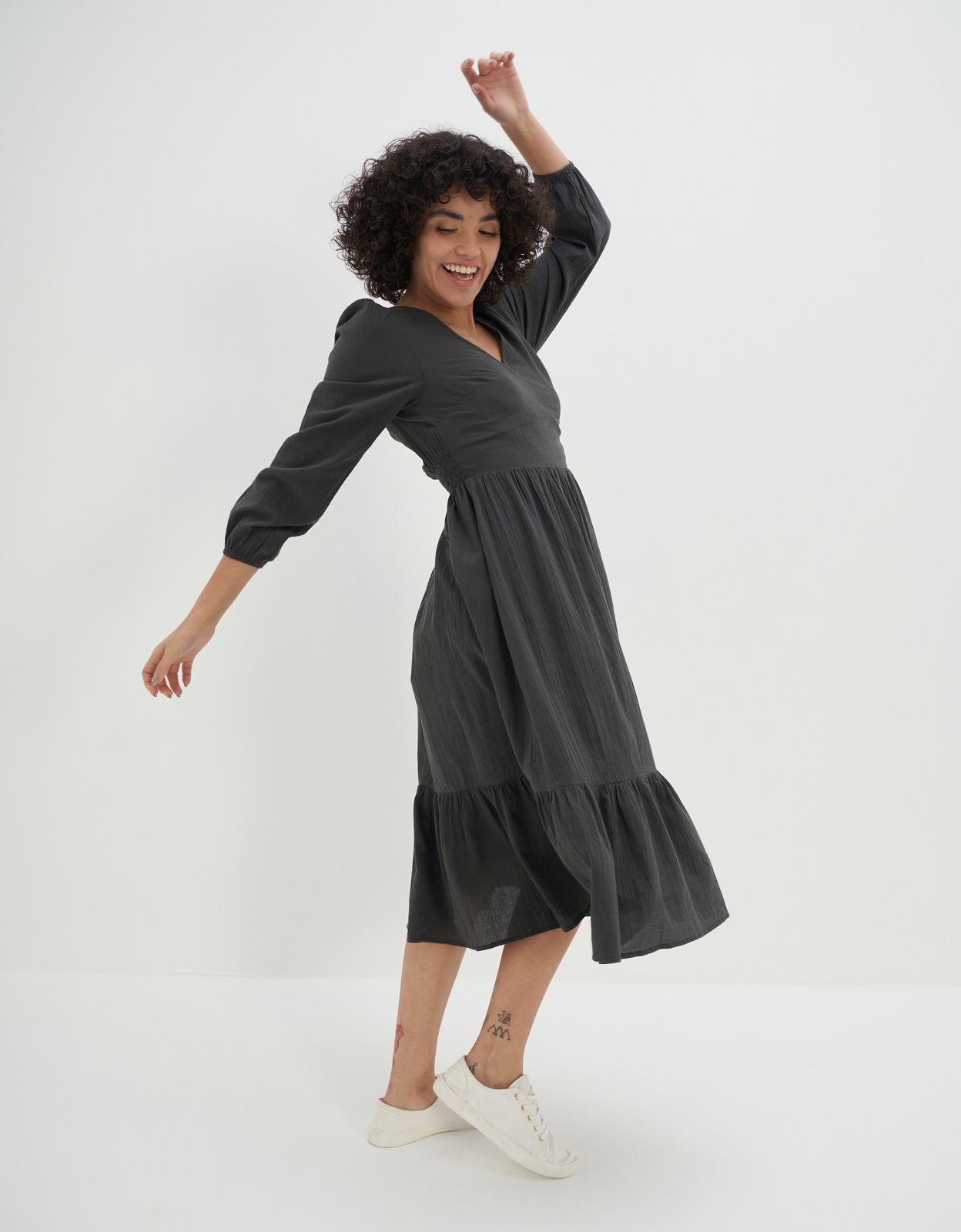 American eagle black wrap on sale dress