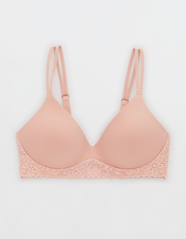 Aerie Lace Wireless Racerback Bra Pink Size 34 D - $10 (77% Off Retail) -  From Tristen