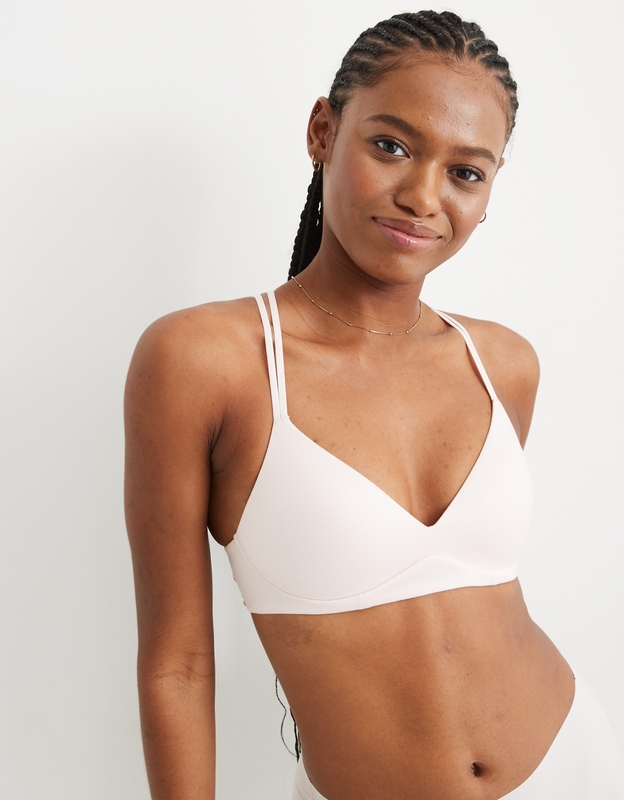 Shop Aerie Real Sunnie Wireless Push Up Ombre Lace Bra online