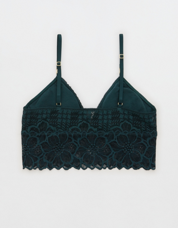 Shop Aerie Snow Angel Lace Padded Bralette online