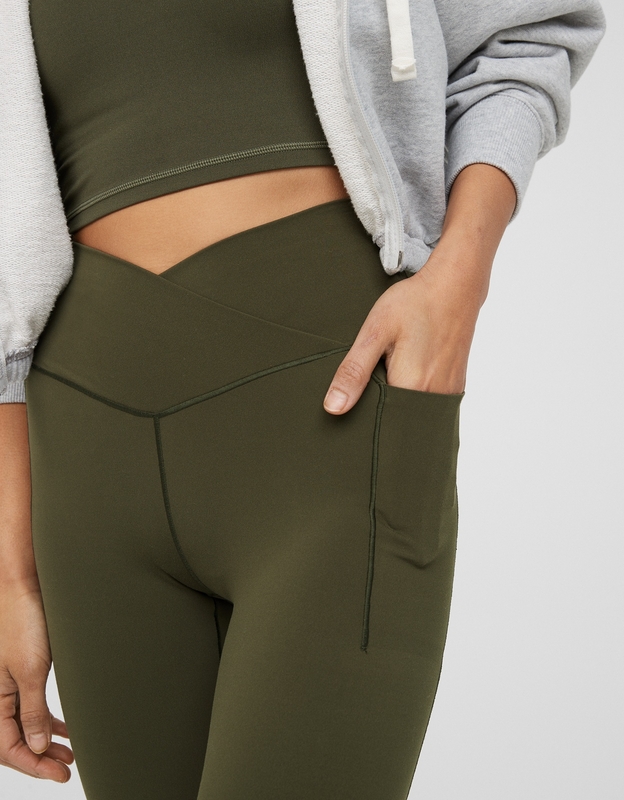 Shop OFFLINE By Aerie Real Me Xtra Crossover High Waisted Pocket Legging  online