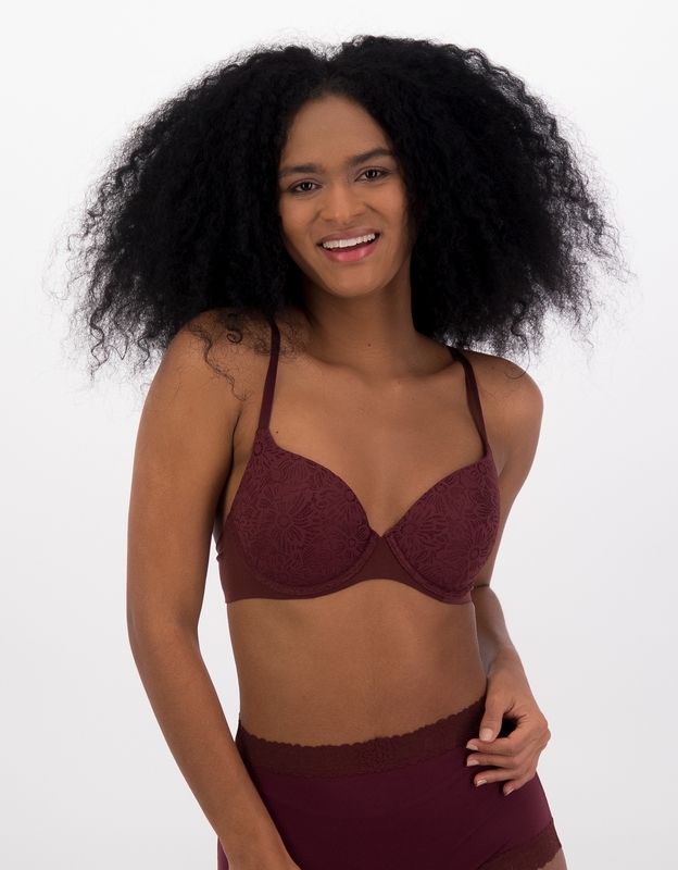 Shop Aerie Real Sunnie Demi Push Up Blossom Lace Bra online