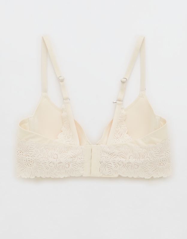 Shop Aerie Real Sunnie Full Coverage Lightly Lined Blossom Lace Trim Bra  online